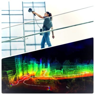 空撮用スキッド 公共測量対応 高性能/低価格 ドローン搭載用LiDARスキャナ 3DT scanfly